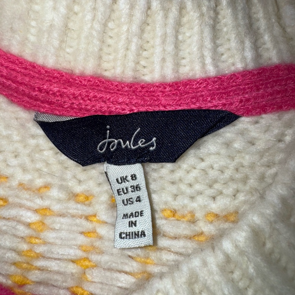 Joules Multicolor Patterned Sweater - image 3